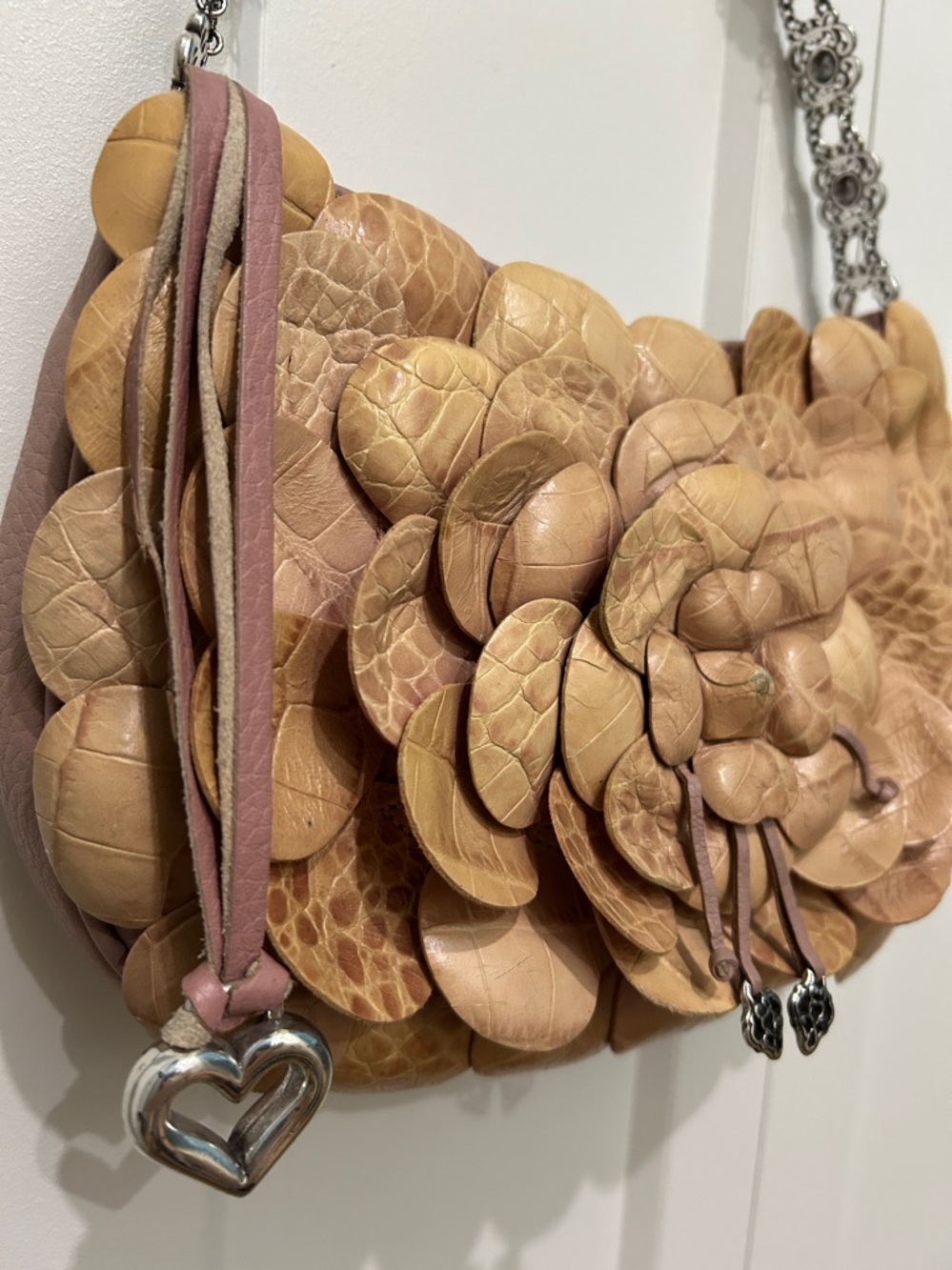 Brighton Rosalie 3D flower petal Leather Bag